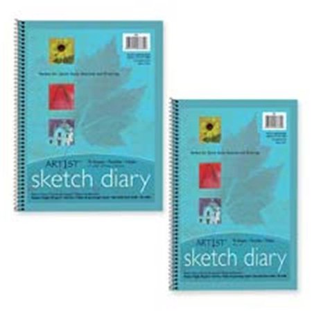 PACON CORPORATION Pacon Corporation PAC4790 Sketch Diary- Spiral Bound- Medium Weight- 9in.x6in.- 70 Sheets PAC4790